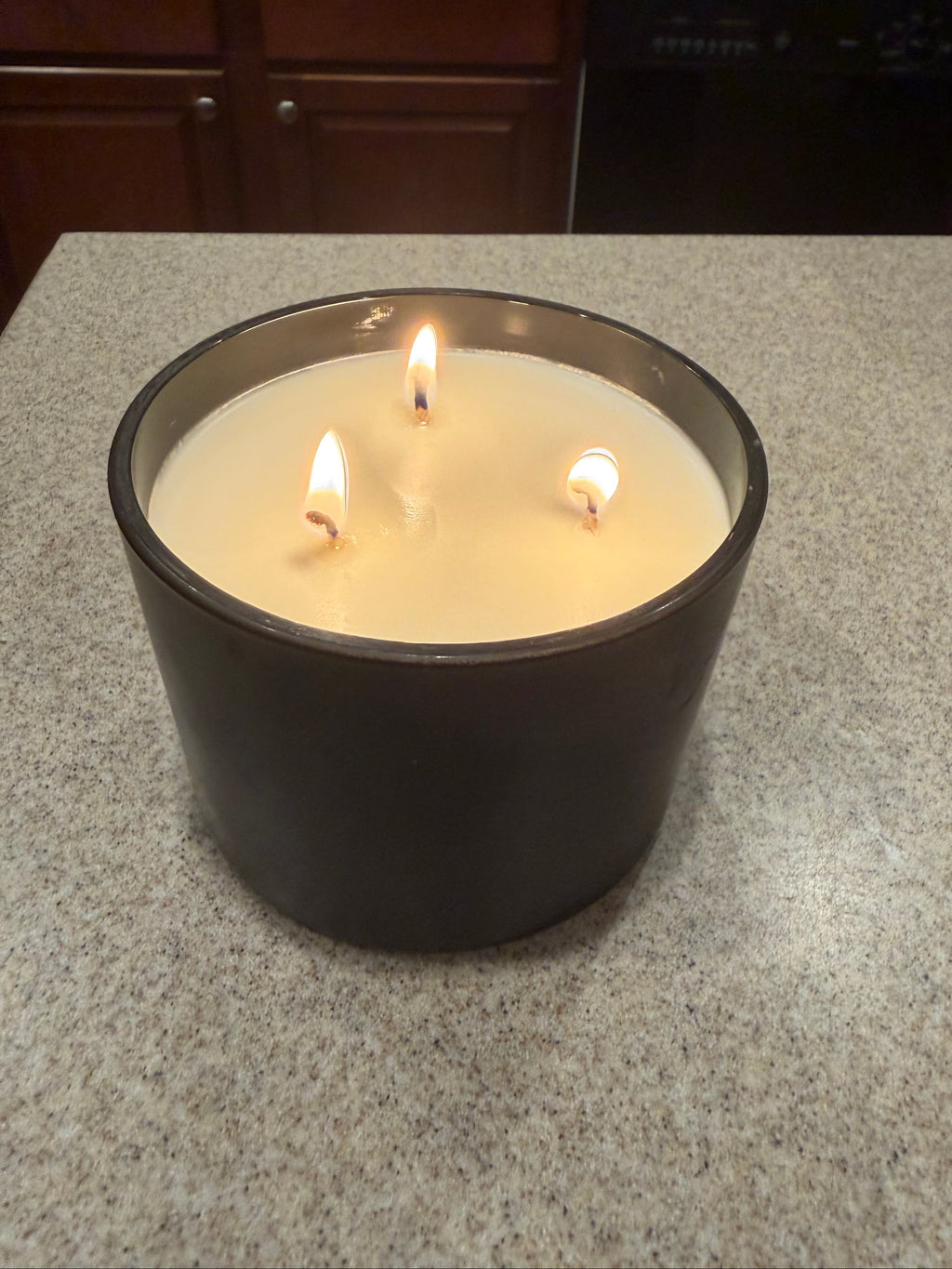 12 Ounce Round Glass Lavender Fields Soy Wax Candle