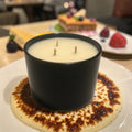 12 Ounce Round Glass Creme Brulé Soy Wax Candle