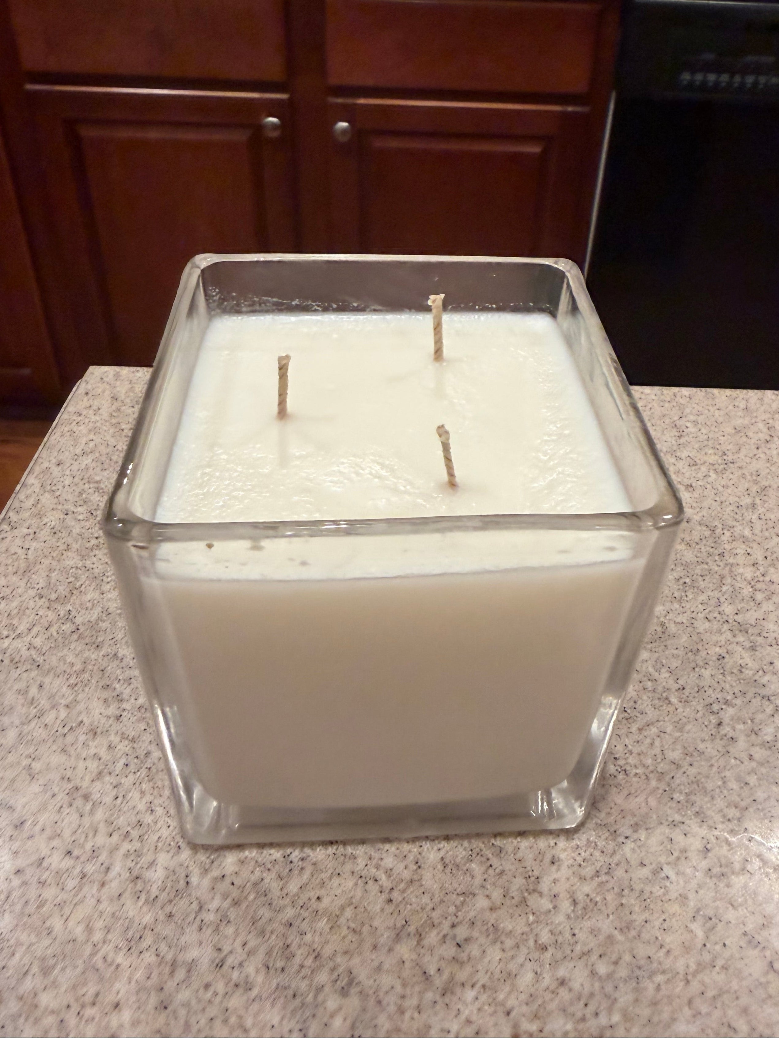 18 Ounce Square Glass Citrus Burst Soy Wax Candle