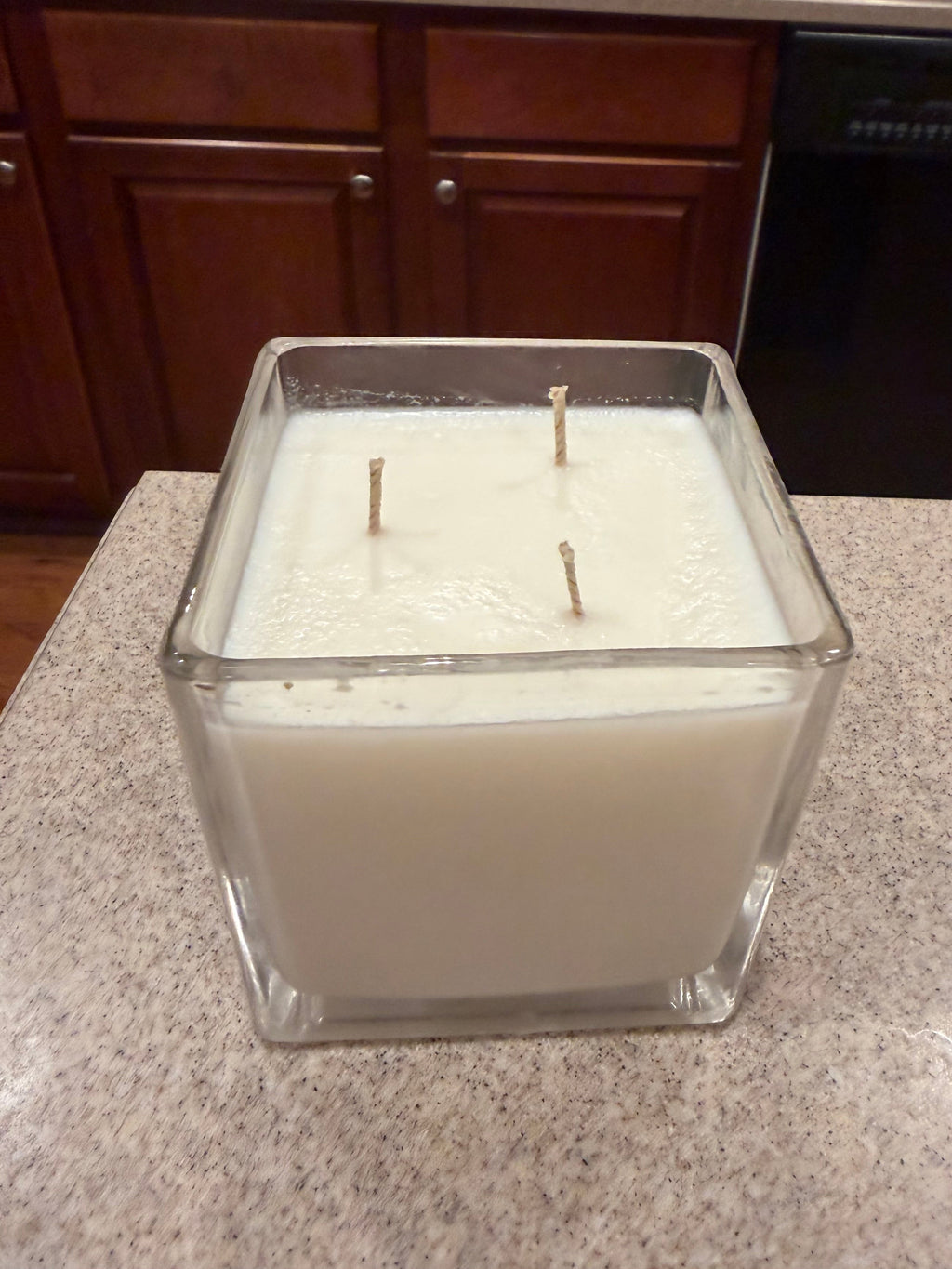 18 Ounce Square Glass Forest Calm Soy Wax Candle