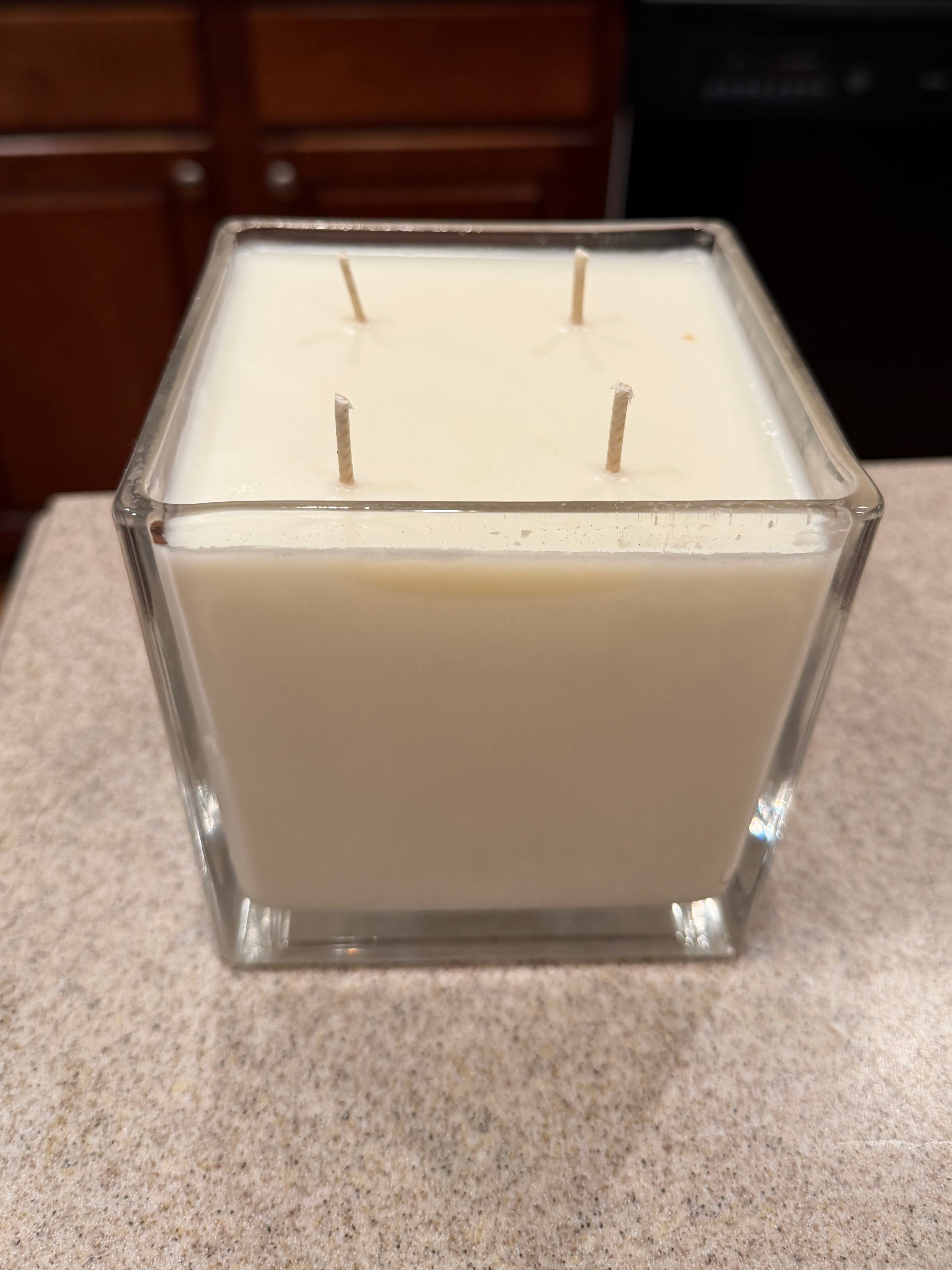 32 Ounce Square Glass Forest Calm Soy Wax Candle