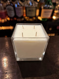 32 Ounce Square Glass Bourbon Soy Wax Candle