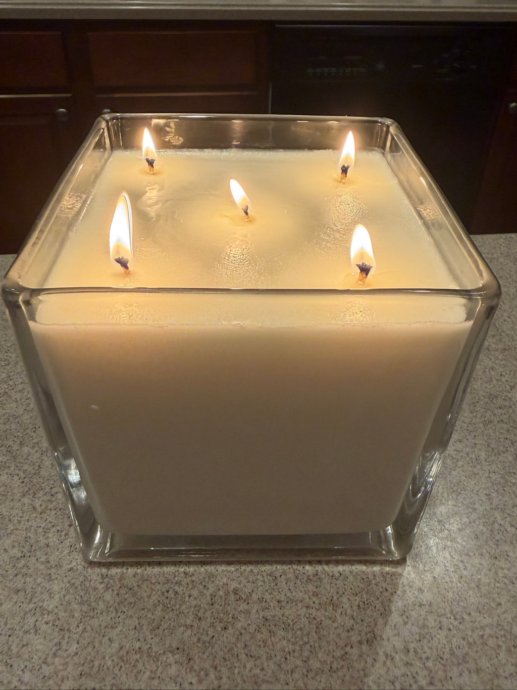 56 Ounce Square Glass Forest Calm Soy Wax Candle