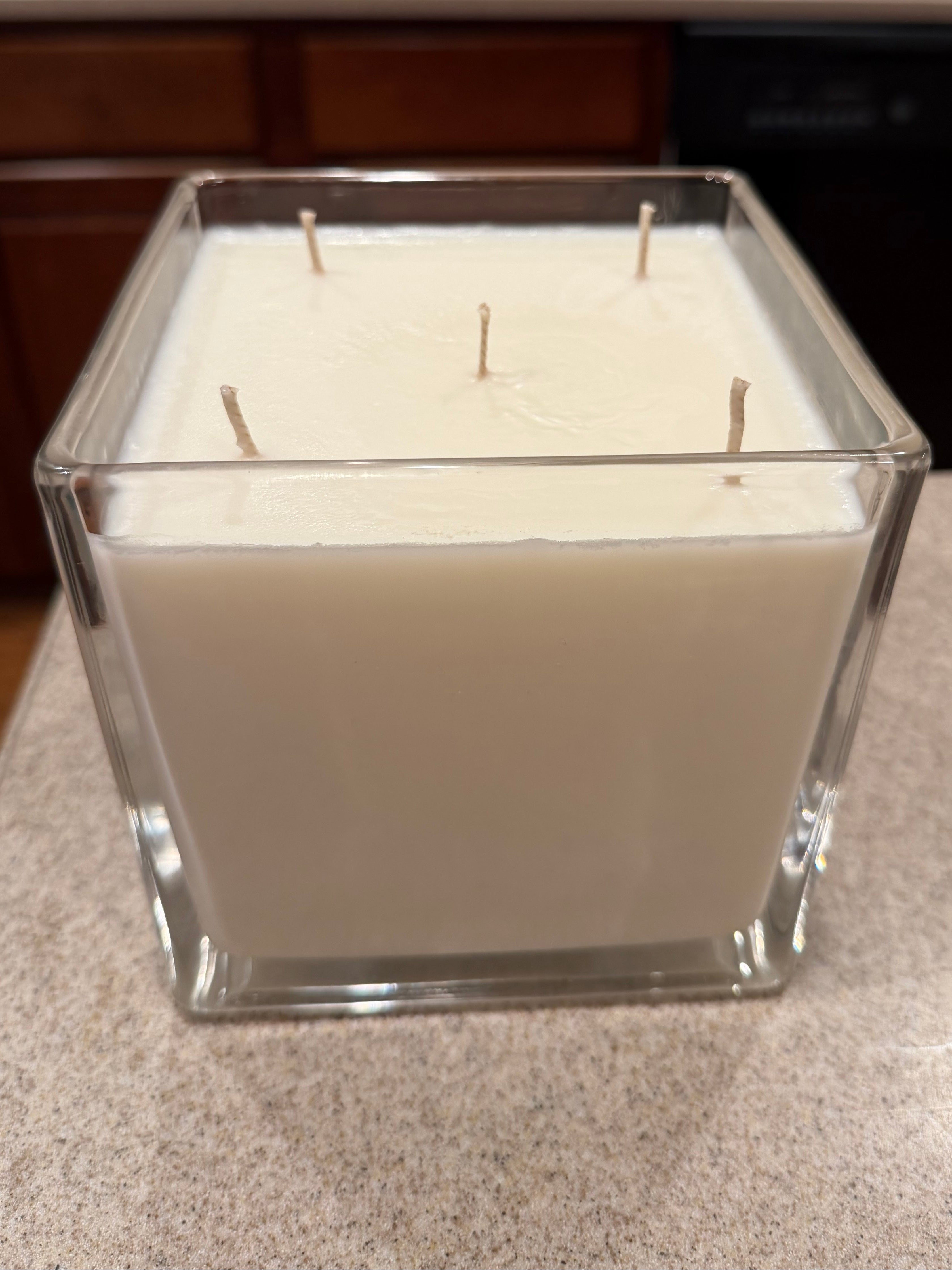 56 Ounce Square Glass Cuban Cigar Soy Wax Candle