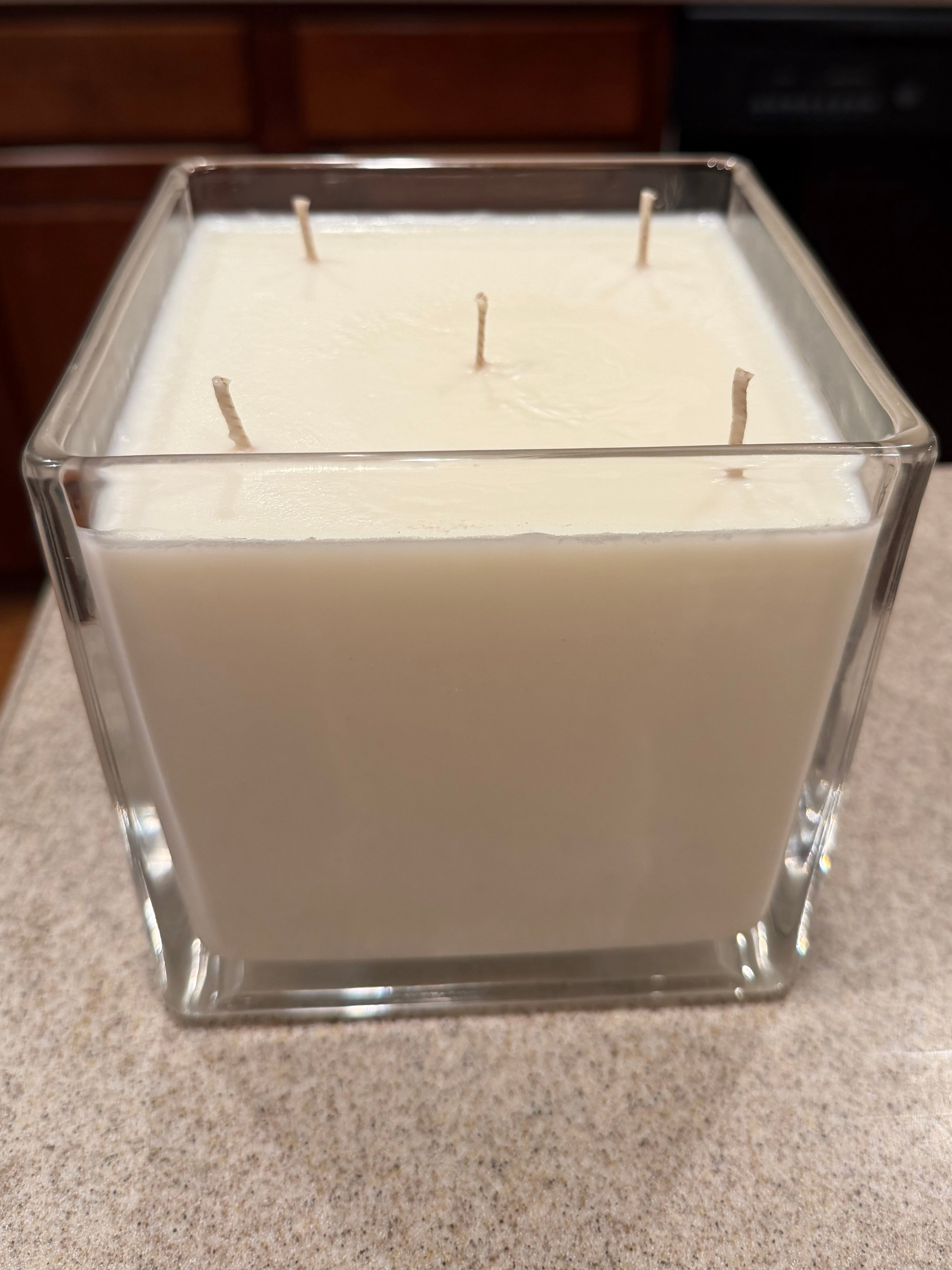 56 Ounce Square Glass Cedarwood Soy Wax Candle