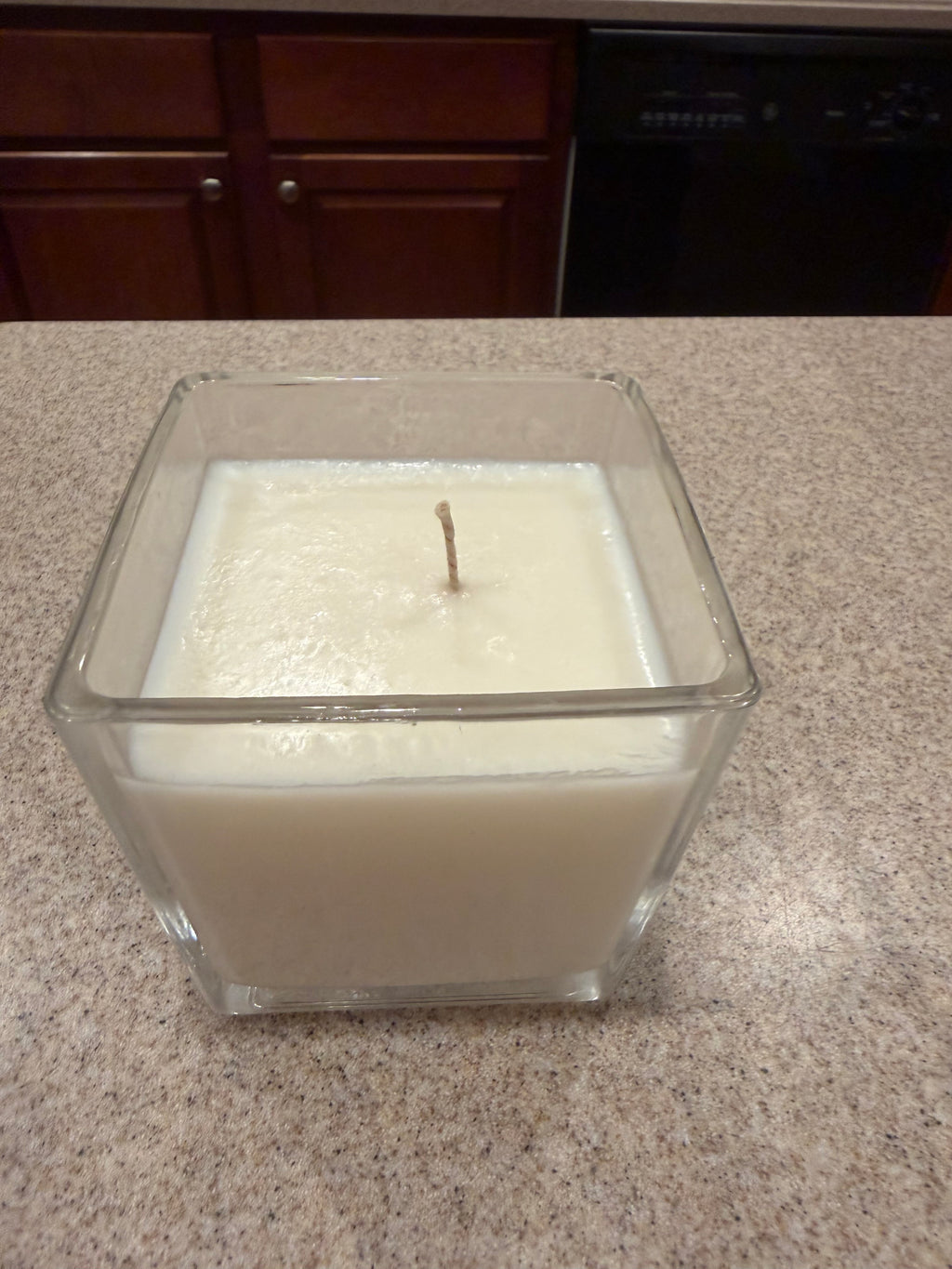 8 Ounce Square Glass Cuban Cigar Soy Wax Candle