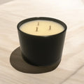 12 Ounce Round Glass Vanilla Bean Soy Wax Candle